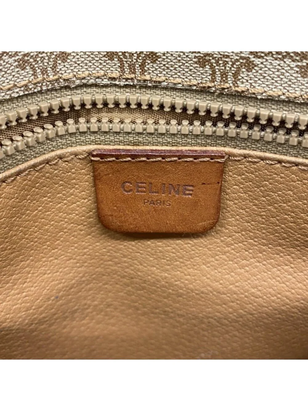 Celine Shoulder Bag Macadam Beige Gold - Picture 5 of 10
